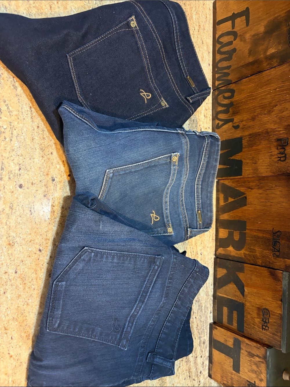 DL1961 Women’s Skinny Jeans Trio — Dark Indigo, Medium Blue, Faded Blue